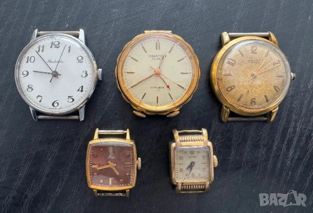 5 винтидж механични часовника – СССР и Швейцария