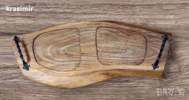 плато за сервиране и рязане от орех, снимка 8 - Аксесоари за кухня - 52619217