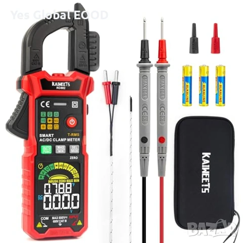 KAIWEETS токови клещи True RMS 6000 counts Auto-Ranging