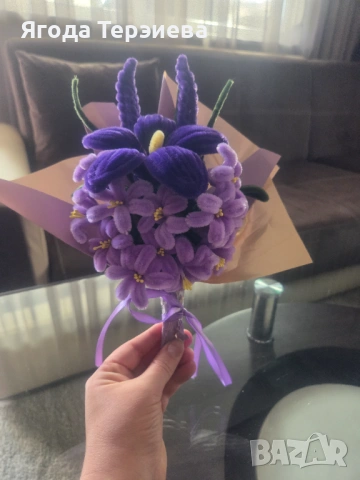 Букет от плюшен тел, снимка 2 - Градински цветя и растения - 53606329