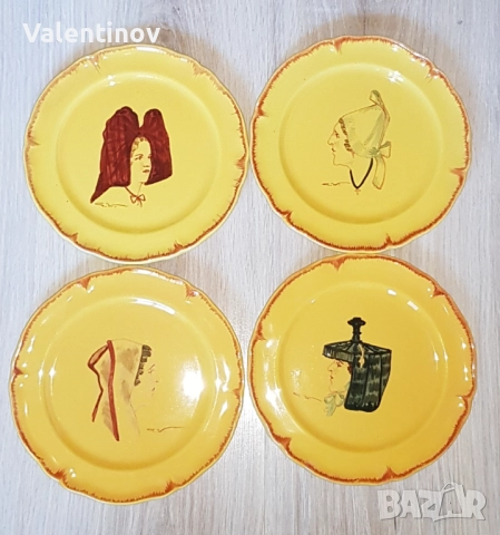 Осем старинни френски чинии- 15лв/ бр, снимка 2 - Колекции - 52737636