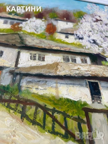 Стоян Шуманов картина - “Пролет в Боженци” 2006 година, снимка 4 - Картини - 50879442