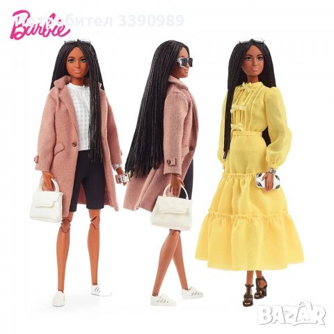 Оригинална колекционерска кукла Барби @Barbiestyle тъмнокожа Mattel, снимка 3 - Кукли - 38965136