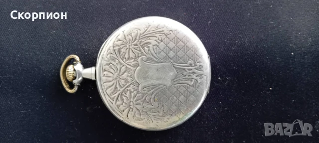 Швейцарски джобен СРЕБЪРЕН часовник - Класика в жанра - Рядък, снимка 6 - Джобни - 49032376