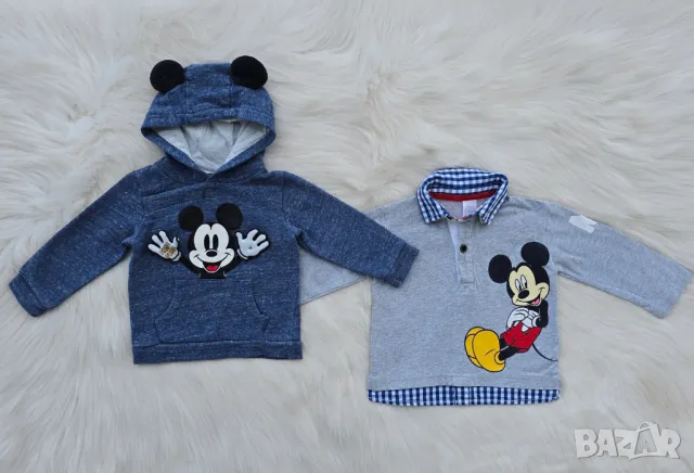 Бебешки блузи Мики Маус 6-9 месеца