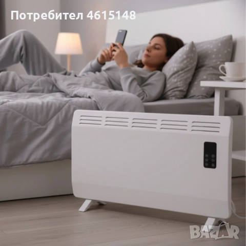 Конвектор Voltz OV51974D – 2400W, Wi-Fi управление, LED дисплей и таймер, снимка 3 - Други - 51984978
