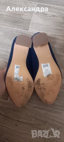 Официални тъмно сини обувки, снимка 4 - Дамски елегантни обувки - 41609010