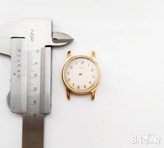 КАСА КОРПУС ЦИФЕРБЛАТ СТЪКЛО ЗА ЧАСОВНИК ЛУЧ LUCH RAKETA РАКЕТА ЗИМ ZIM. 10МИКРОНА ЗЛАТНО ПОКРИТИЕ, снимка 3 - Други - 51605002