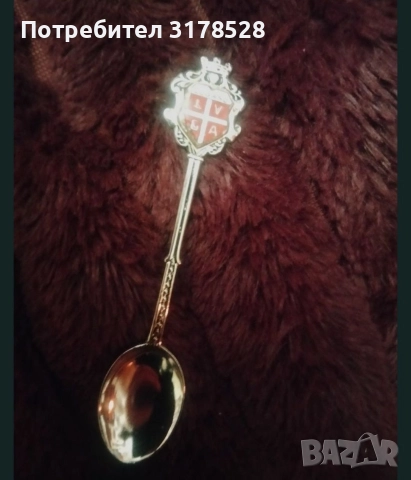 Посребрена Чаена лъжичка за кафе LUGANO, снимка 3 - Колекции - 52751320