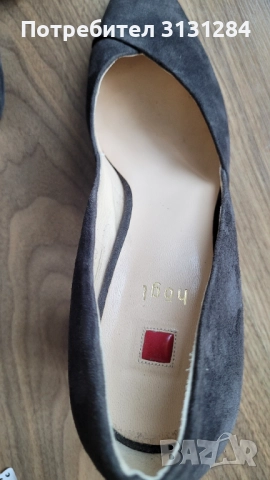 Hogl елегантни женски обувки на ток натурален велур р. 40,5 Австрия , снимка 6 - Дамски обувки на ток - 51498810