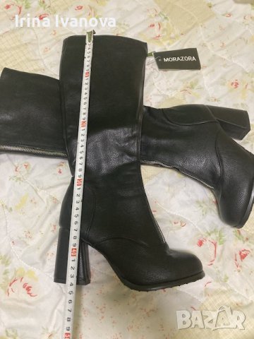 Черни ботуши на ток