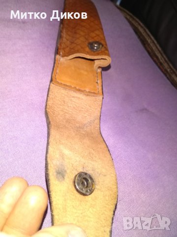 Калъф за палка естествена кожа дебела 200х45мм отличен за колан, снимка 6 - Оборудване и аксесоари за оръжия - 41536097