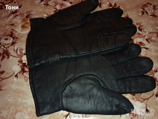 Нови Мъжки Топли Ръкавици Изцяло от Естествена Кожа Черни , снимка 11 - Ръкавици - 47843723
