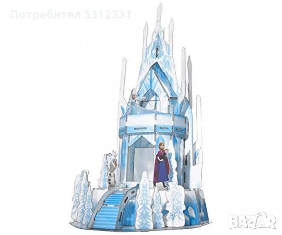 3D пъзел Frozen 2, Леденият замък и Елза, Elsa, Замръзналото кралство, Disney, снимка 1 - Игри и пъзели - 35818845