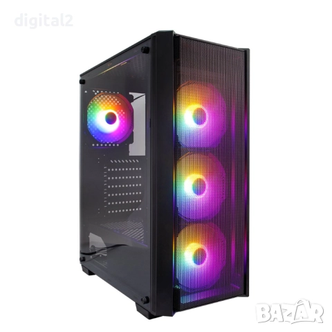 Геймърски компютър Ryzen 3600 / GTX 1080 / 16GB / SSD 256GB + HDD 1TB нов 24м гаранция, снимка 3 - Геймърски - 52062813