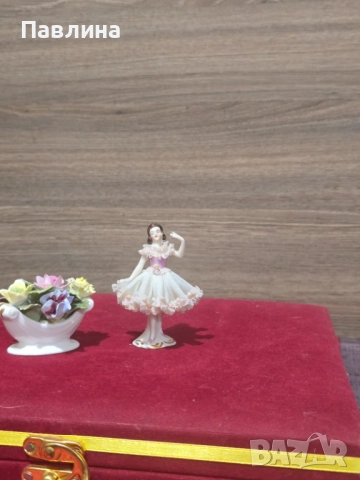 Дрезденска порцеланова балерина, снимка 3 - Статуетки - 52189996