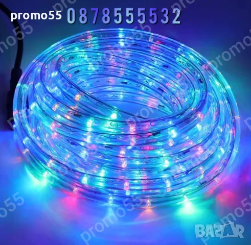 Многоцветен Лед Маркуч за Коледна Украса Водоустойчив Три Размера RGB, снимка 2 - Други - 48352255