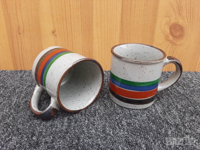 Чаши за чай кафе керамични – цветни 2бр., бели 6бр.