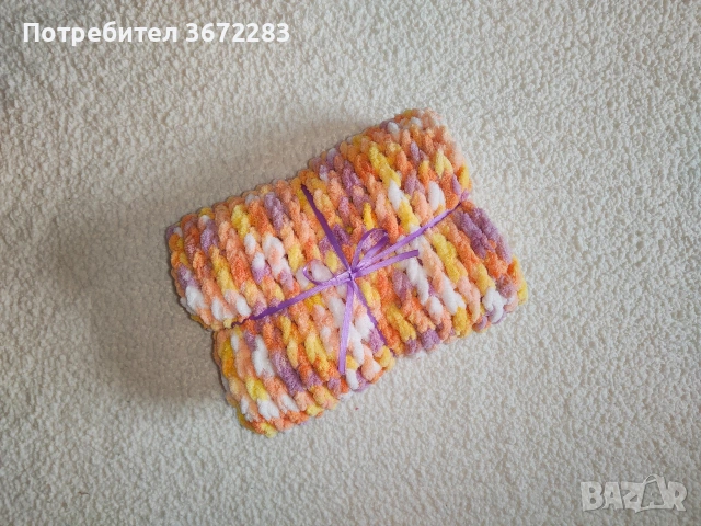 Ръчно плетено бебешко/детско одеяло - различни модели, снимка 8 - Спално бельо и завивки - 53307367