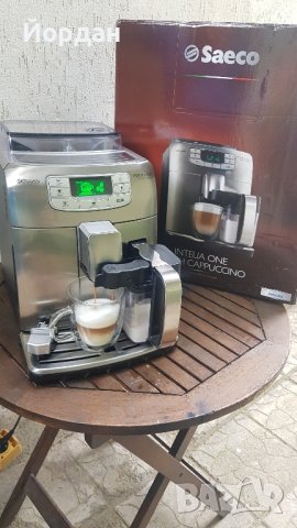 Каферобот Saeco Intelia EVO One Touch Cappuccino Inox. Обслужен изцяло, снимка 2 - Кафемашини - 42180849