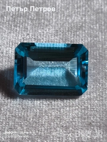 топаз- син- 17.55 ct, снимка 1