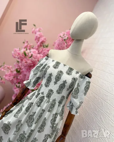 Рокля LFS Baroque Green 9012 , снимка 2 - Рокли - 50435325