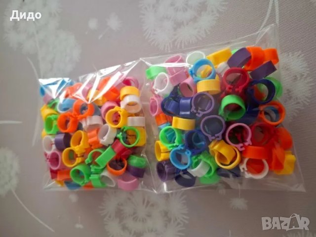 Пръстени за гълъби щракалки 8мм , снимка 9 - За птици - 38552645