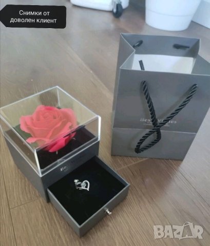 Луксозна кутия с роза и колие с прожекция за подарък , снимка 10 - Други - 41736883