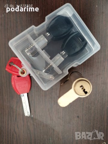 Патрон за китайска входна врата - 30/40 мм, тесен цилиндър, 5 ключа