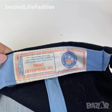 Винтидж бейзболна шапка Twins Enterprise Tennessee Titans синя, снимка 6 - Шапки - 53731261