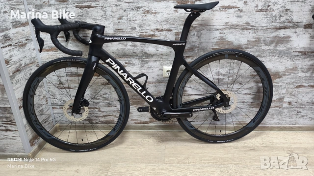 Карбонов шосеен велосипед Pinarello Prince TiCR Disc 105 Di2 Fulcrum Wind| 51.5, снимка 10 - Велосипеди - 53167336
