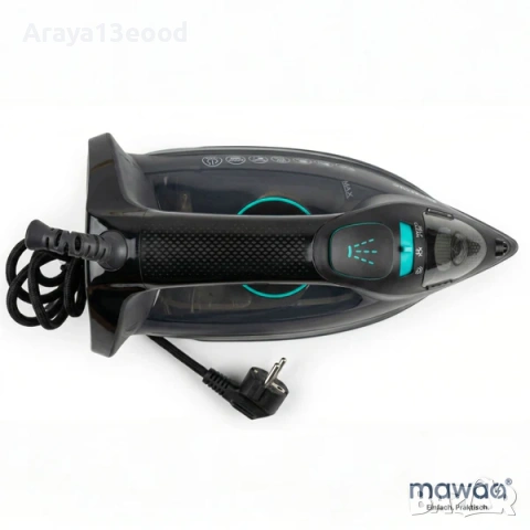 Парна ютия mawaa® SteamPro – 2400W, 350 мл резервоар, керамична плоча, Anti-Calc, снимка 6 - Ютии - 53762458