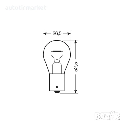 Крушки 24V 21W BA15s – Жълти 10бр. – Lampa 98220, снимка 3 - Аксесоари и консумативи - 56053461