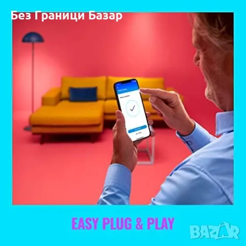 Нова Умна WiZ GU10 LED крушка - Цветове и Гласов Контрол за осветление, снимка 5 - Крушки - 48244463