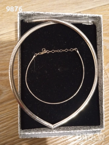 Сребърно колие и гривна 