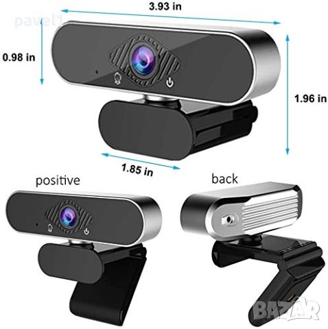 Нова Promax QHD (2560 x 1440 pixels ) уеб камера с 2 микрофонa, 1440p, , снимка 2 - Камери - 44279073