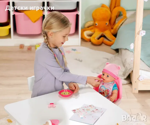 Baby Born Кукла Емма 43 см, интерактивно бебе, с аксесоари, снимка 4 - Кукли - 50182238