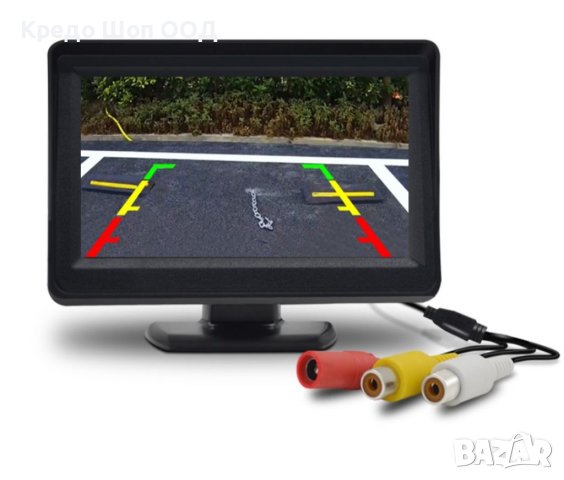 5" TFT LCD цветен монитор, с камера за задно виждане, снимка 2 - Аксесоари и консумативи - 41117477