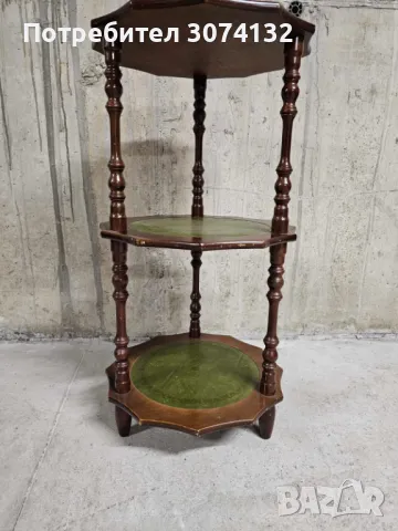 Етажерка с кожа, снимка 4 - Етажерки - 47382759