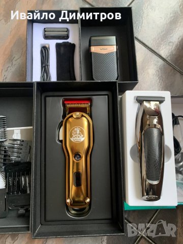 Професионален бръснарски комплект 3 в 1, снимка 4 - Машинки за подстригване - 44232663