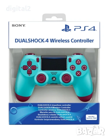 Sony DualShock 4 Berry Blue v2, Оригинален , Лимитиран , 2 г гаранция, снимка 6 - PlayStation конзоли - 53627376