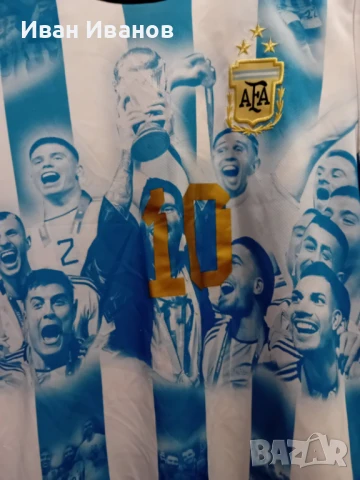 Оригинална детска фланелка на Аржентина - световни шампиони - Меси, снимка 7 - Футбол - 50669456