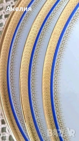 Wunsiedel Bavaria кобалт и злато , снимка 16 - Чинии - 53300160