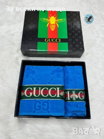 Gucci Луксозни Хавлии - 2бр. в кутия - Налични Различни Цветове Код E695, снимка 12 - Хавлиени кърпи - 51150294
