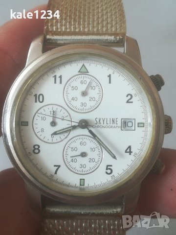 Часовник SKYLINE chronograph. Japan move. Японски механизъм Miyota. Хронограф. , снимка 8 - Мъжки - 42327211