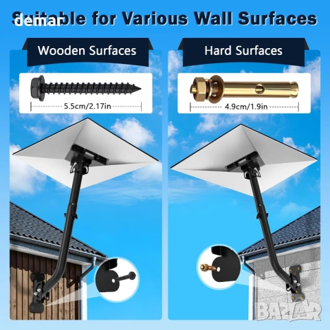 Комплект за монтаж на Starlink Gen 3, регулируем на 360° стенен монтаж, снимка 4 - Друга електроника - 53411689