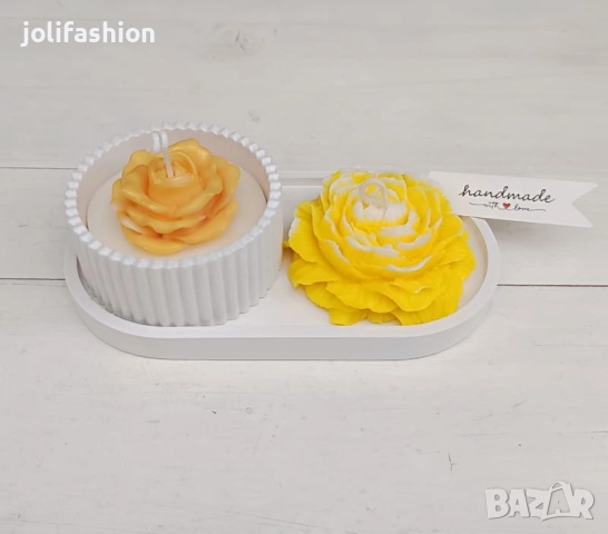 Букет от соеви свещи, снимка 12 - Декорация за дома - 52169112