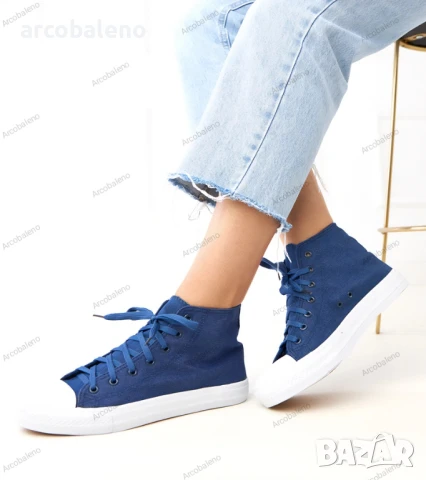 Дамски високи кецове Ghanem, 5цвята , снимка 2 - Кецове - 51168479