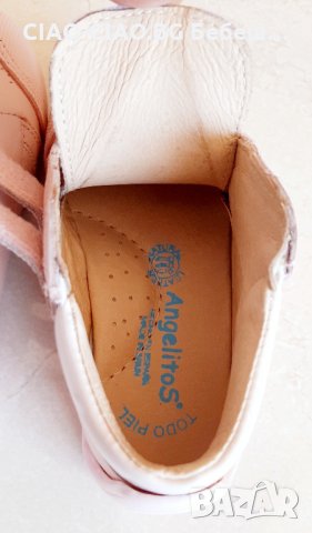 №20-№24, Бебешки боти за момиче ANGELITOS от Естествена кожа, розови със сърца, снимка 11 - Бебешки боти и ботуши - 34726371