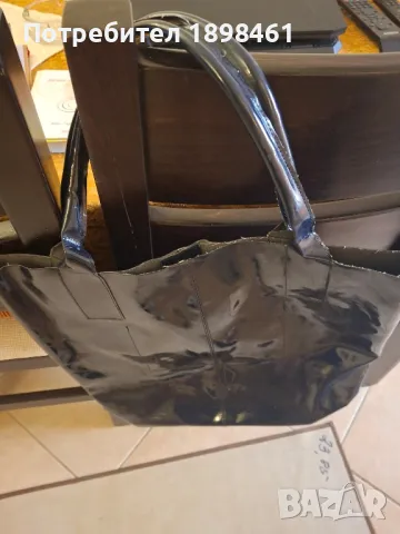 Голяма синя дамска чанта. , снимка 2 - Чанти - 49166590